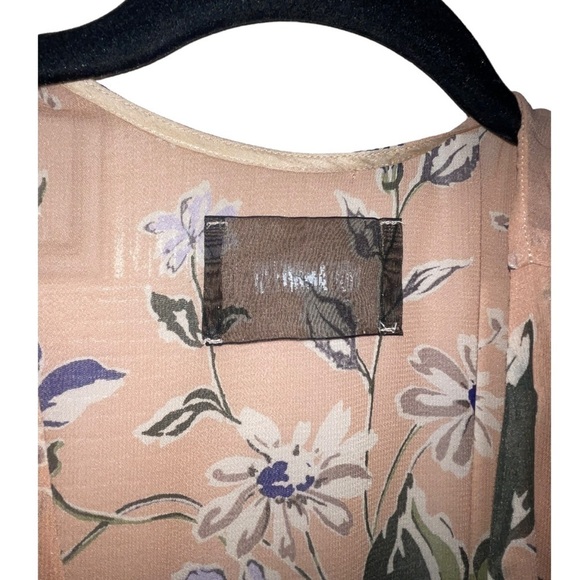 REFORMATION Carina Floral Cap Sleeve Wrap Midi Dress Pink XS - Picture 10 of 11